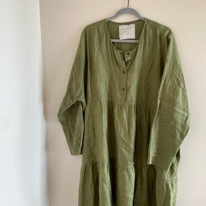 Acacia linen dress